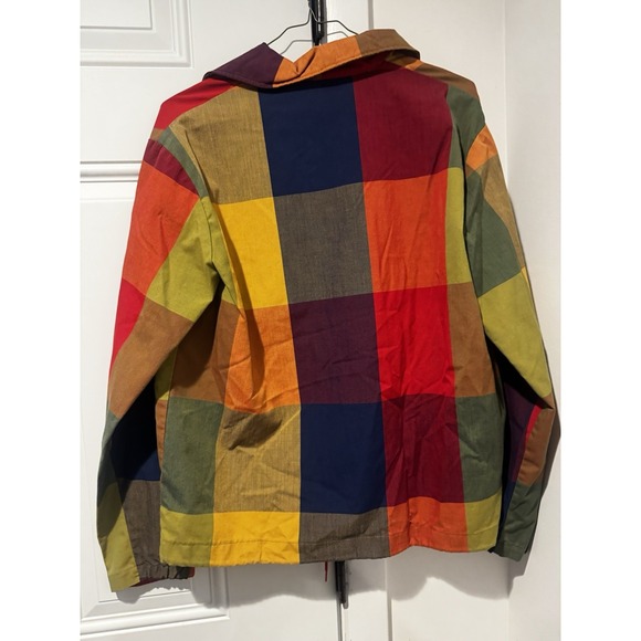 Vintage Men's Big T Fashions Colorblock Plaid Pullover Shirt S 60s NO STRING! - Picture 15 of 16